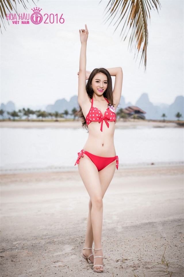 Nóng bỏng ảnh bikini các thí sinh đẹp nhất Hoa hậu VN 2016 - Ảnh 11.