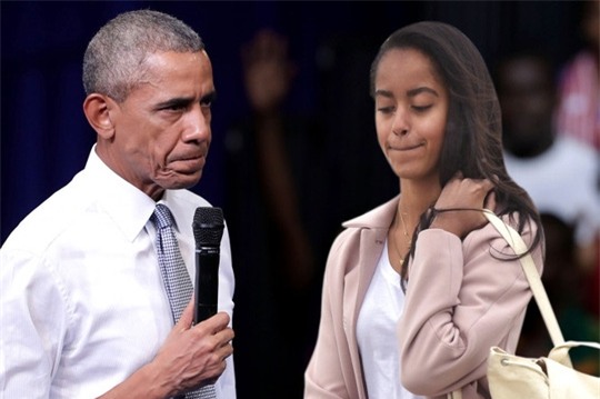Tổng thống Obama được cho là đã nổi giận với cô con gái lớn. Ảnh: NYpost