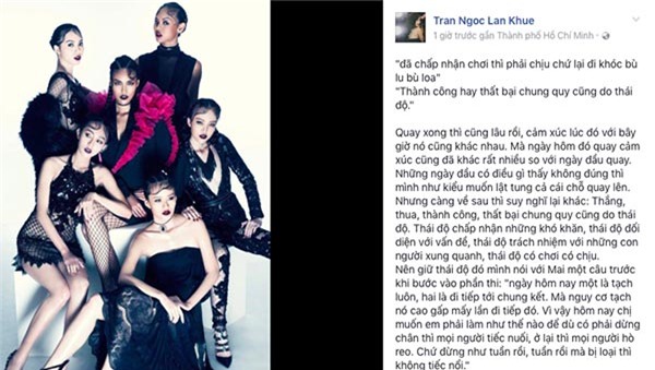 Lan Khuê nói gì khi Mai Ngô bị loại khỏi The Face? - Ảnh 1.