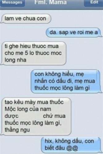 tin nhắn không dấu