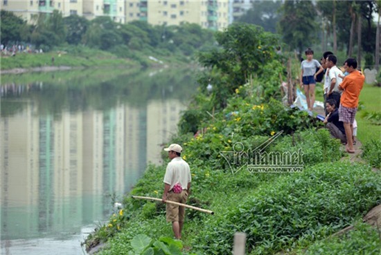 bão số 3, câu cá, sông Tô Lịch