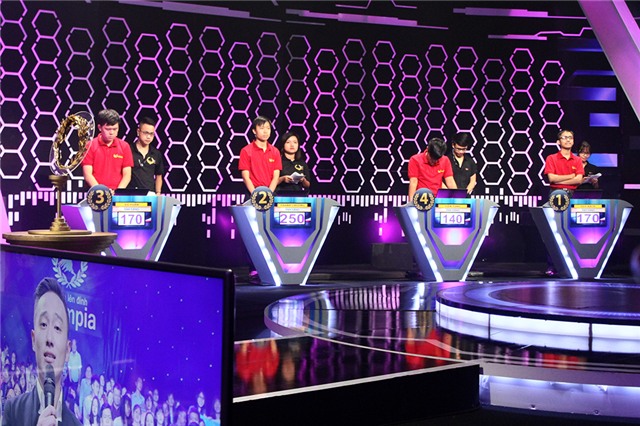 Bức ảnh thể hiện rõ tâm trạng của 4 nhà leo núi trong trận chung kết Olympia 16. Thanh Chương vững vàng ngôi. Lâm Vũ Tuấn chịu áp lực khá lớn khi bám đuổi ở vị trí thứ hai nhưng cách biệt điểm số khá lớn. Tiến Tùng dao động tâm lý khá nặng sau khi mất lượt thi đấu ở vòng thi Vượt chướng ngại vật, cho tới đích cuối cùng Tùng cũng không thể lấy lại được sự tự tin và chấp nhận kết quả đứng cuối bảng “leo núi”. Còn Lê Duy Bách - như đã nói ở trên - chàng trai này luôn thể hiện sự lạc quan và nụ cười thong dong cho dù kết quả ra sao.