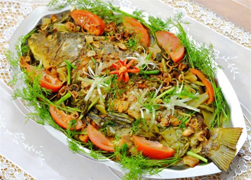 ngon com voi ca chep om dua - 8