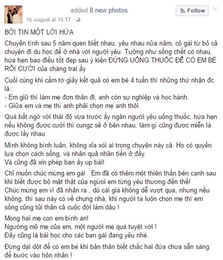 Dụ người yêu 'thả' dính bầu, rồi phủ một câu 'Làm mẹ đơn thân đi' - Ảnh 1