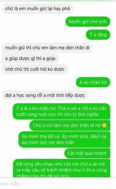 Dụ người yêu 'thả' dính bầu, rồi phủ một câu 'Làm mẹ đơn thân đi' - Ảnh 4