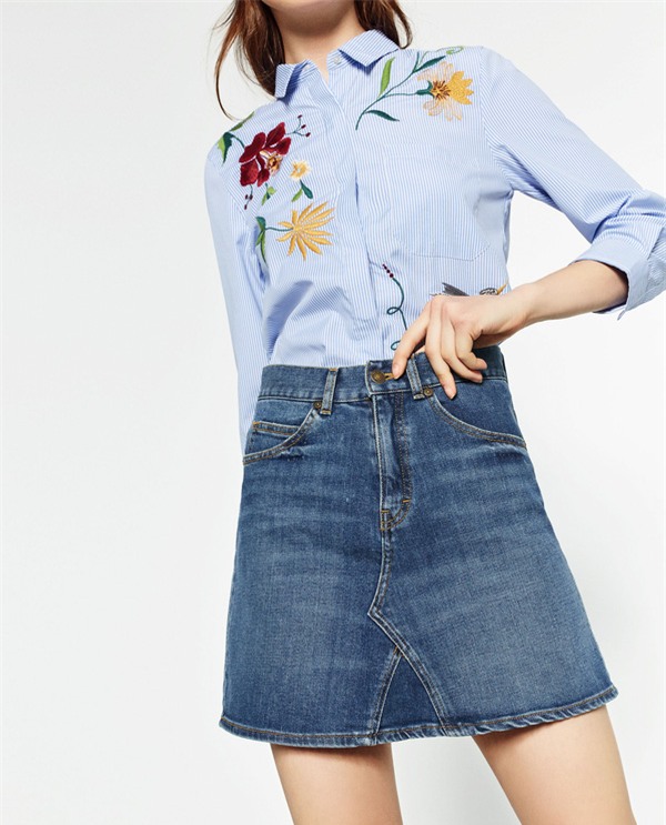 chân váy denim