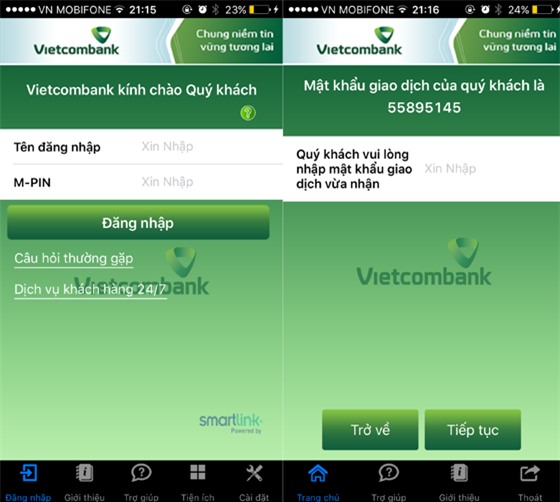 Khach hang Vietcombank mat 40 trieu dong vi Mobile Banking hinh anh 2