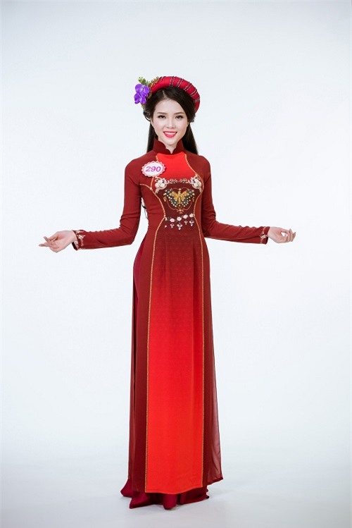 anh ao dai chung ket nong hoi cua top 30 hoa hau vn hinh anh 25
