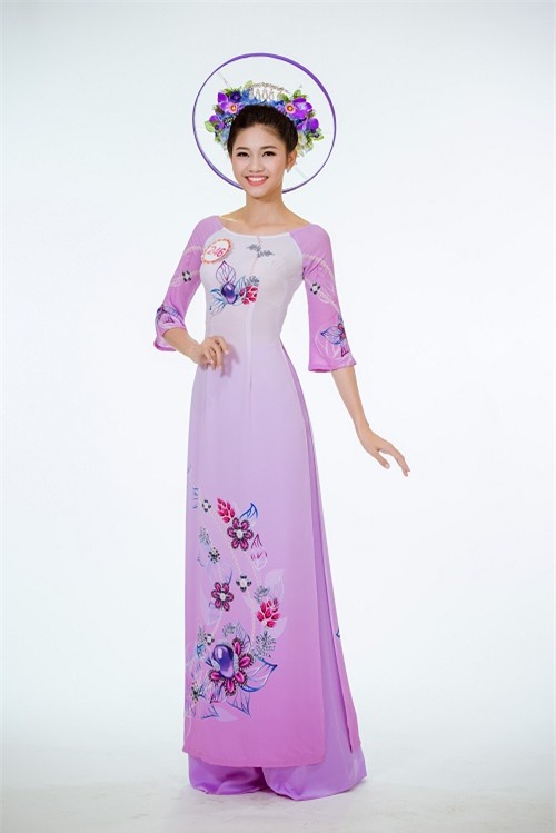 anh ao dai chung ket nong hoi cua top 30 hoa hau vn hinh anh 5