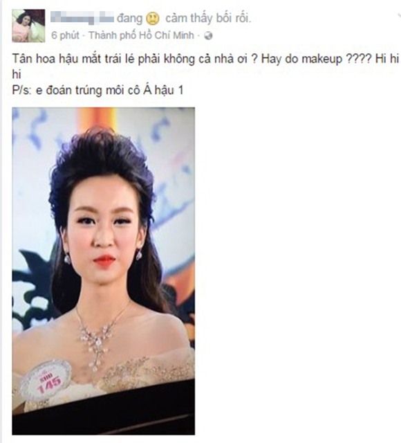 Cư dân mạng phản ứng Hoa hậu Việt Nam 0
