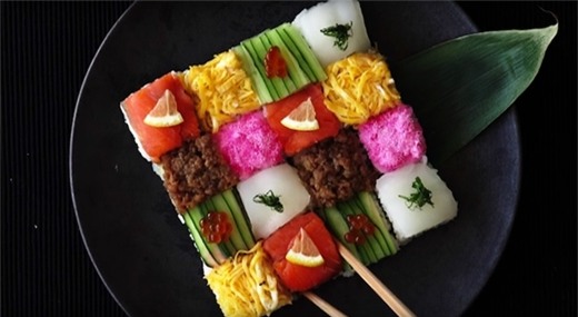 Dân mạng sốt với Mosaic sushi đẹp như tranh vẽ đến từ Nhật Bản
