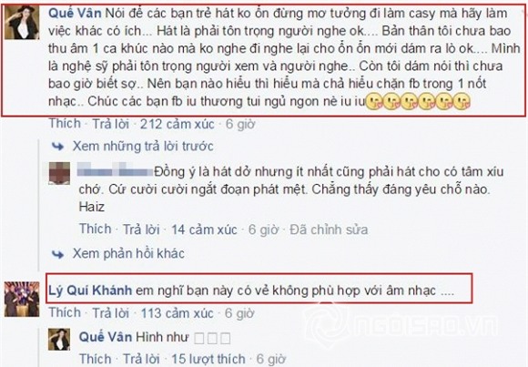 Quế Vân chê Hạ Vi hát dở  0