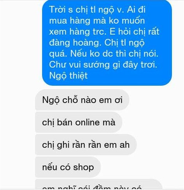 Khách mua váy online bị chủ shop lôi đủ thứ ra để diễn thuyết mắng mỏ
