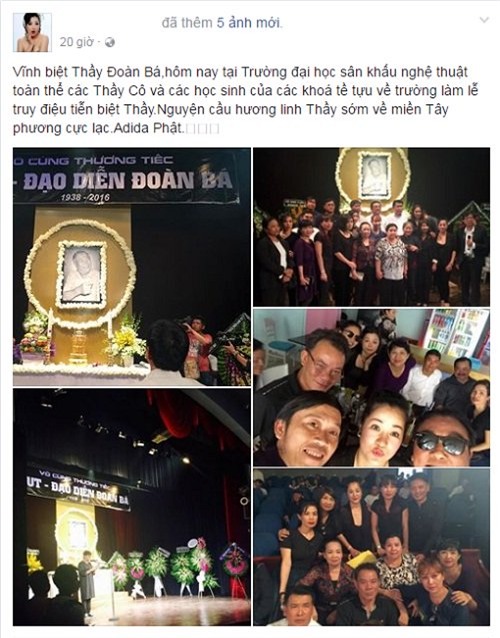 Hoài Linh, Thúy Nga, lễ tang, Đoàn Bá