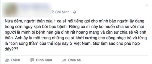 Ca sĩ Minh Thuận bị ung thư phổi, hiện đang tai biến, lúc mê lúc tỉnh - Ảnh 2.