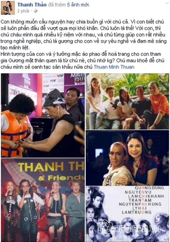 Sao Việt sốc trước tin Minh Thuận ung thư 0