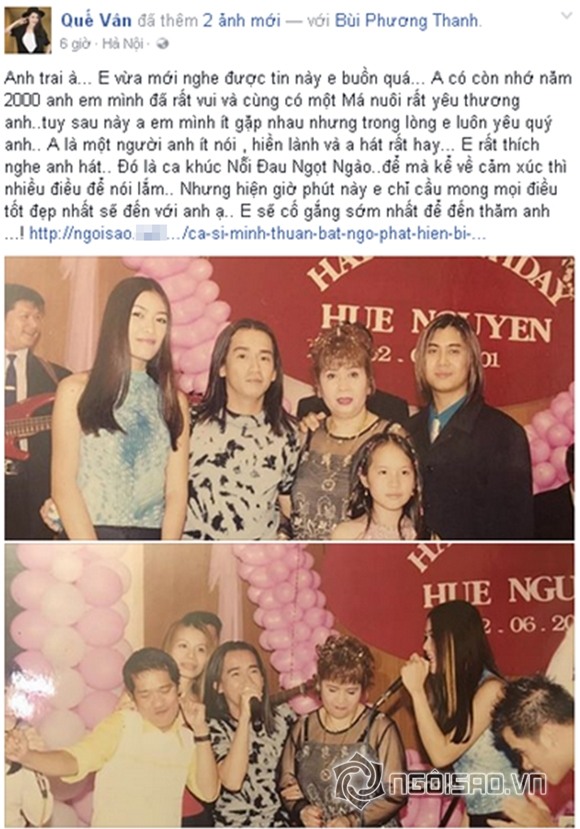 Sao Việt sốc trước tin Minh Thuận ung thư 7