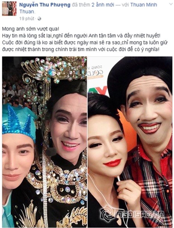 Sao Việt sốc trước tin Minh Thuận ung thư 3