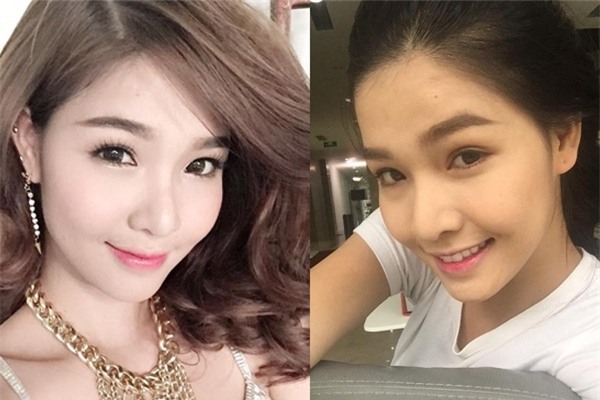 Gương mặt của Kỳ Hân khi trang điểm đậm nét và đeo kính áp tròng (ảnh trái) trông già dặn hơn hẳn so với việc để mộc tự nhiên. Nước da trắng mịn cùng đôi mắt nhỏ nhưng trong trẻo giúp Kỳ Hân ghi điểm hơn khi để mặt mộc. - Tin sao Viet - Tin tuc sao Viet - Scandal sao Viet - Tin tuc cua Sao - Tin cua Sao