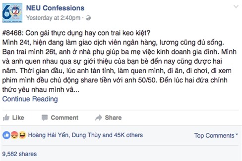 Câu chuyện về anh bạn trai đong lọ nước mắm, đếm củ dưa hành hút hơn 43.000 Like trên mạng xã hội.