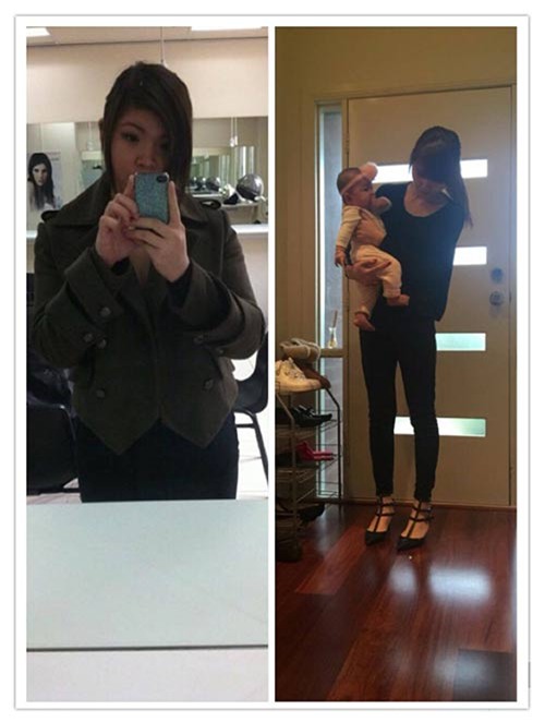 so chong che so se sau sinh, 9x lot xac tu 82kg xuong 51kg chi trong 3 thang - 3