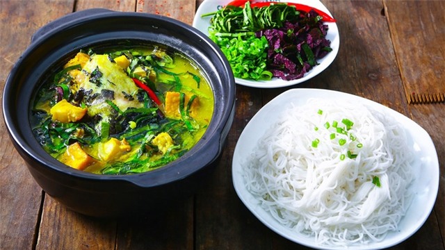 Cá lăng om chuối đậu, cá lăng, món ngon, cách làm