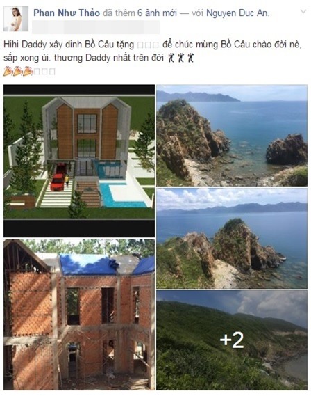 Phan Như Thảo hào hứng khoe biệt thự triệu đô được chồng xây tặng - Ảnh 1.