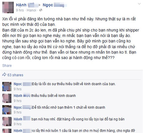 Những màn trả lời bá đạo của cả khách hàng online khiến chủ shop