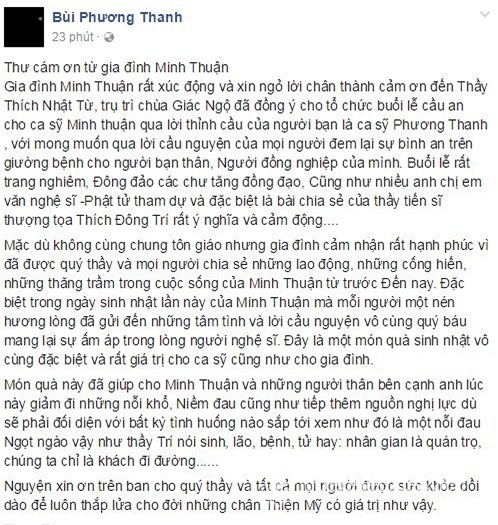 Lễ cầu an Minh Thuận  0