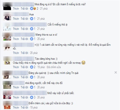 cô gái cắt bánh nướng nát bét khi tới nhà bạn trai