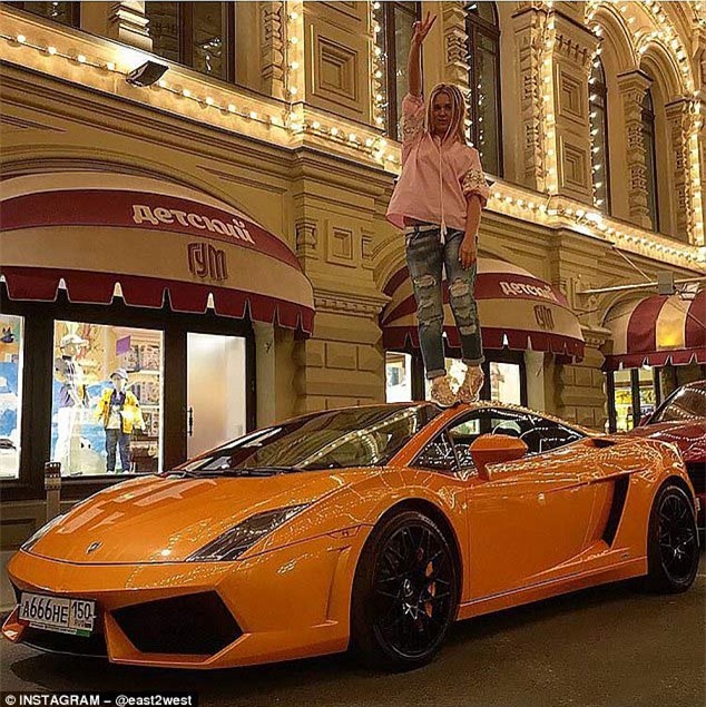 siêu xe, vi phạm giao thông, đánh võng, ái nữ tỷ phú, Moscow, Putin