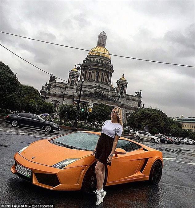 siêu xe, vi phạm giao thông, đánh võng, ái nữ tỷ phú, Moscow, Putin
