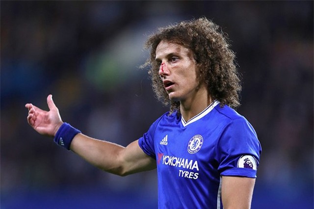 David Luiz đổ máu ở trận đầu khoác áo Chelsea mùa này - Ảnh 8.