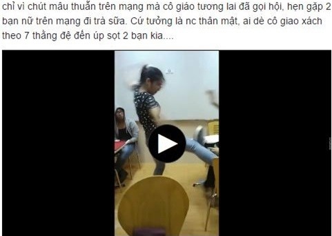 Nu sinh Su pham goi hoi danh ban vi mau thuan tren Facebook hinh anh 1