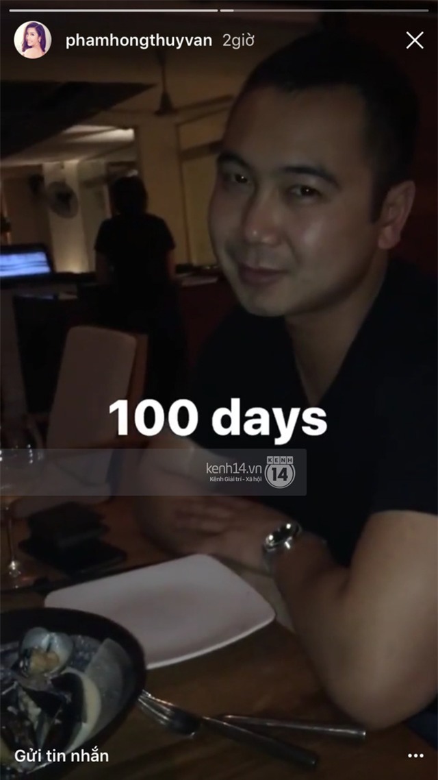 Bạn trai Á hậu Thúy Vân vờ giận dỗi, bất ngờ mừng kỷ niệm 100 ngày yêu - Ảnh 2.