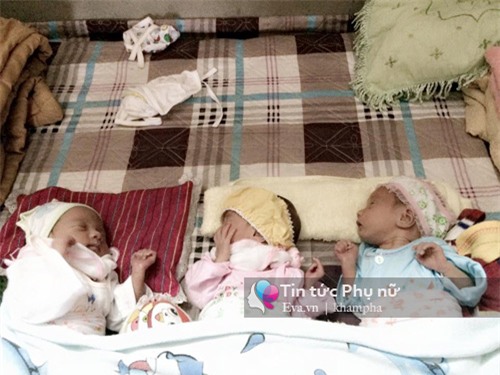 ba me 19 tuoi ke ve ca sinh 3 con nguyen trong boc oi hy huu nhat viet nam - 3