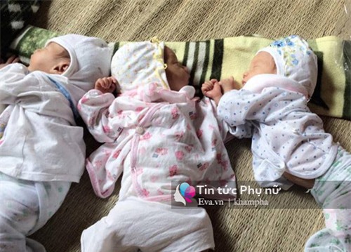 ba me 19 tuoi ke ve ca sinh 3 con nguyen trong boc oi hy huu nhat viet nam - 5