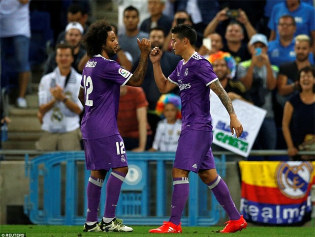 James Rodriguez tỏa sáng, Real Madrid đòi lại ngôi đầu từ tay Barca - Ảnh 7.