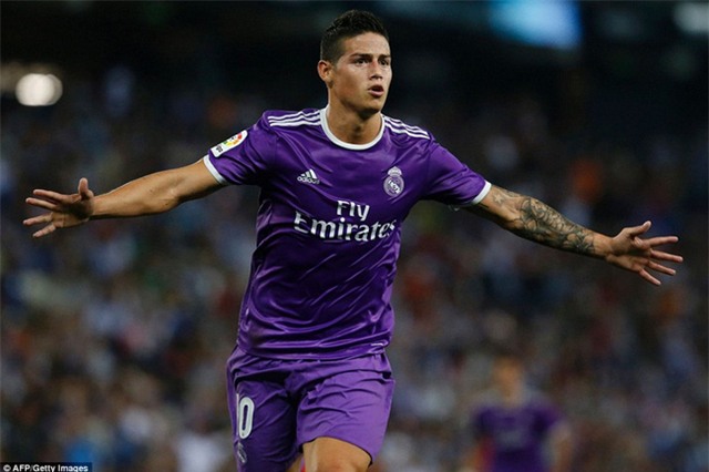 James Rodriguez tỏa sáng, Real Madrid đòi lại ngôi đầu từ tay Barca - Ảnh 8.
