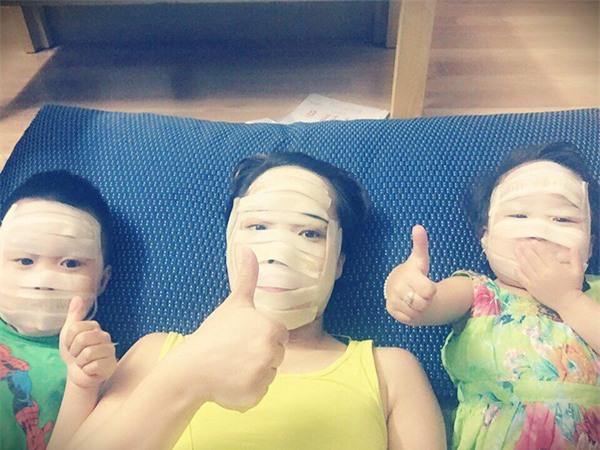 đắp dưa chuột như xác ướp