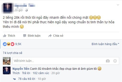 N.T liên tục tung hỏa mù trên trang cá nhân.