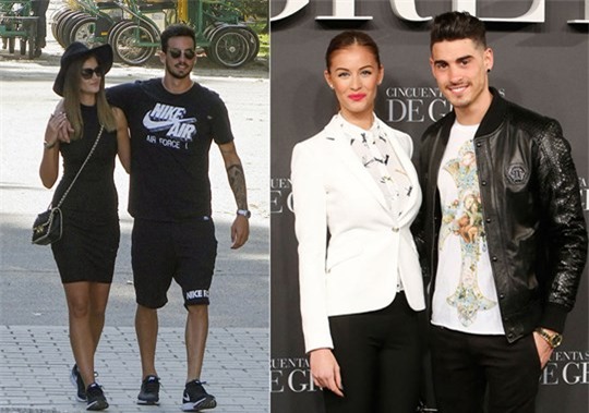 Trước CR7, Desire từng có quan hệ với tiền đạo Vincenzo Rennella (trái) và Alvaro Ruiz, con trai cựu danh thủ Fernando Hierro