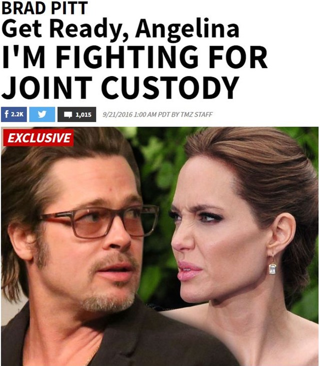 Brad Pitt: Hãy sẵn sàng, Angelina. Tôi sẽ quyết đấu giành quyền nuôi con - Ảnh 1.