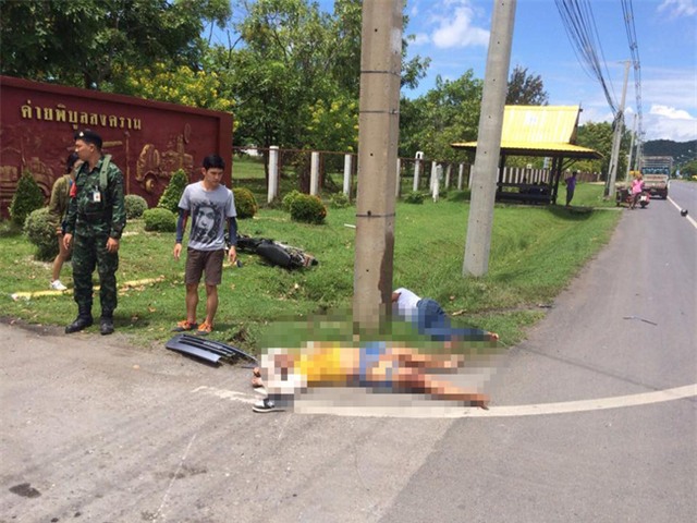 Thái Lan: Rợn người trước hình ảnh bóng đen xuất hiện sau vụ tai nạn giao thông thảm khốc - Ảnh 2.