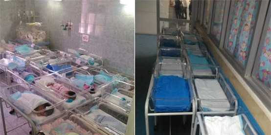 Thùng các-tông, trẻ sơ sinh, Venezuela, khủng hoảng kinh tế