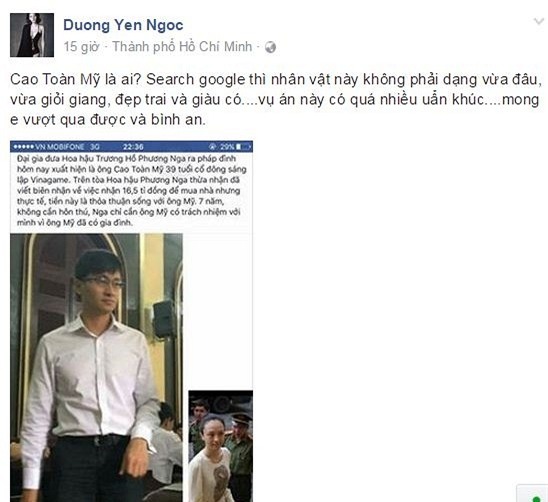 Sao Việt động viên Hoa hậu Trương Hồ Phương Nga 6