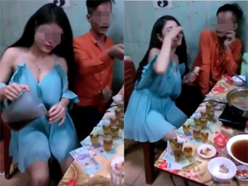 Màn thách rượu gây xôn xao dân mạng