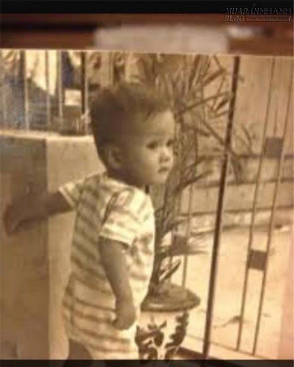 Ngay từ ngày bé, anh đã rất đẹp trai và đáng yêu.