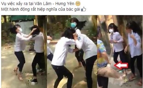 Ba nữ sinh Hưng Yên chặn đường túm tóc, đánh bạn túi bụi - Ảnh 2.