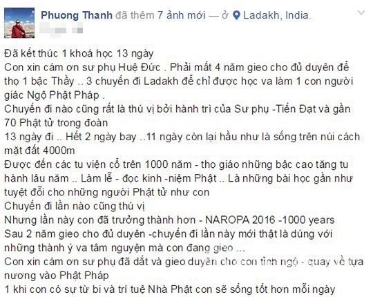 Phương Thanh bị fan trách 4
